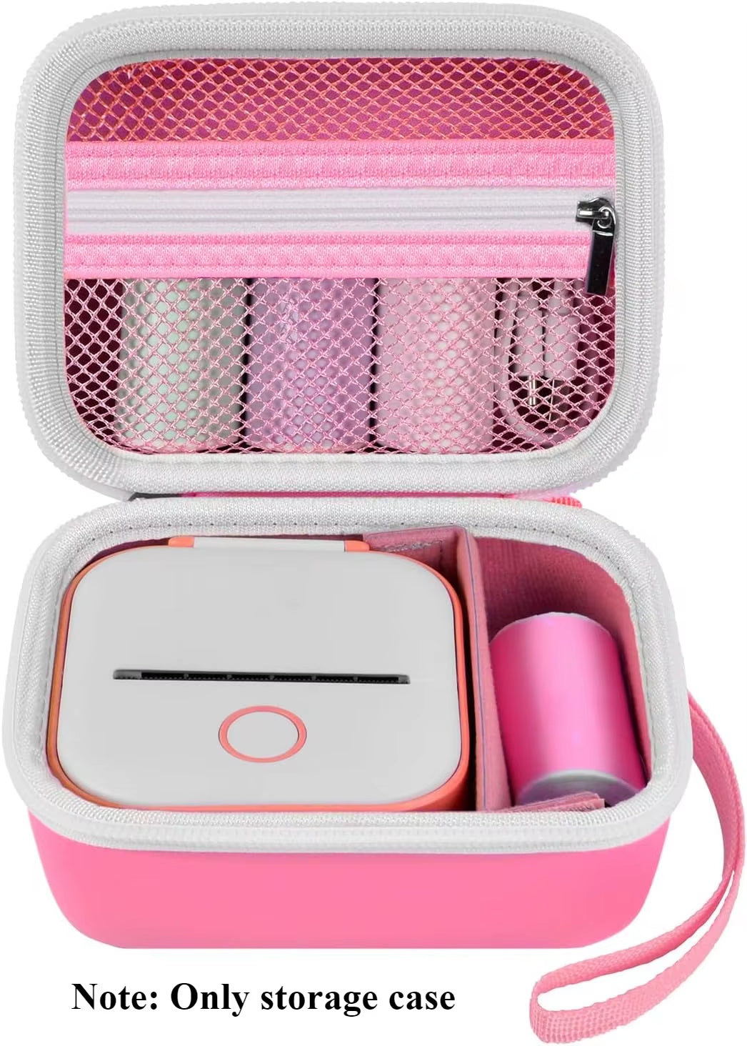 Label Maker Case for Memoking T02/ for Phomemo M02/ M02S/ M02 Pro/ Q30S/ Ponek Mini Pocket Printer, Printer Storage Organizer