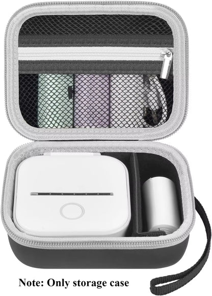 Label Maker Case for Memoking T02/ for Phomemo M02/ M02S/ M02 Pro/ Q30S/ Ponek Mini Pocket Printer, Printer Storage Organizer