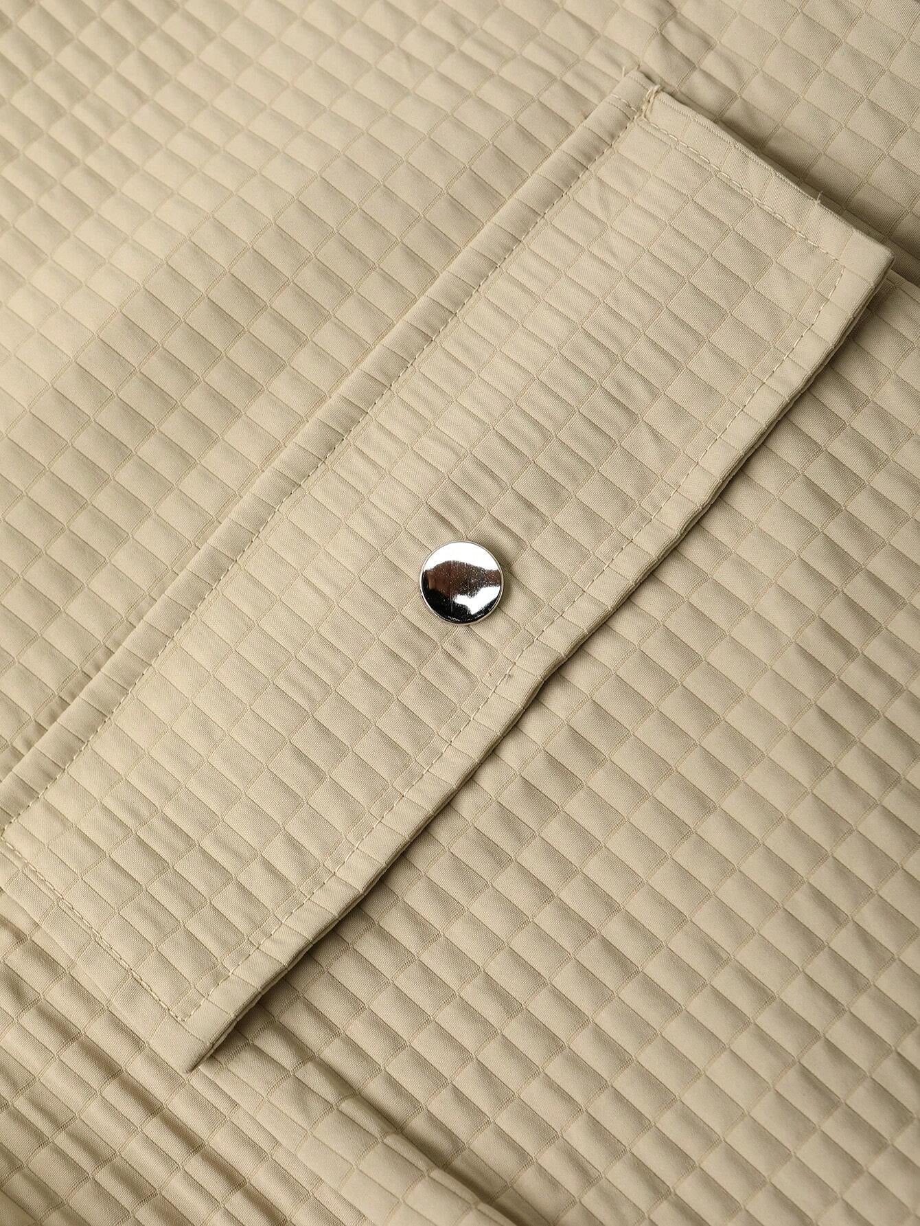 Manfinity Homme Men Flap Pocket Shirt & Drawstring Waist Pants